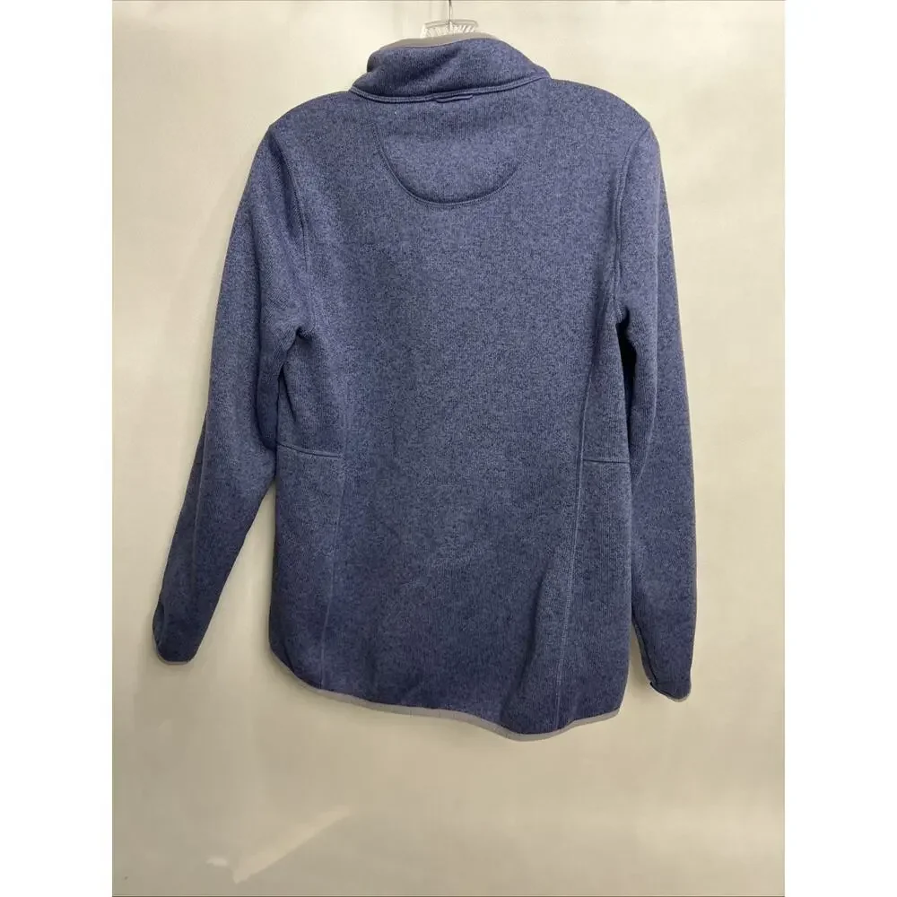 L.L.Bean Fleece Knit Stand Collar Long Sleeve Full Zip Sweater/Jacket Sz Small - Picture 5 of 7